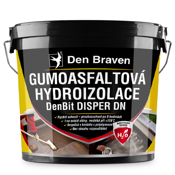 Hydroizolace gumoasfaltová DenBit Disper DN 5kg